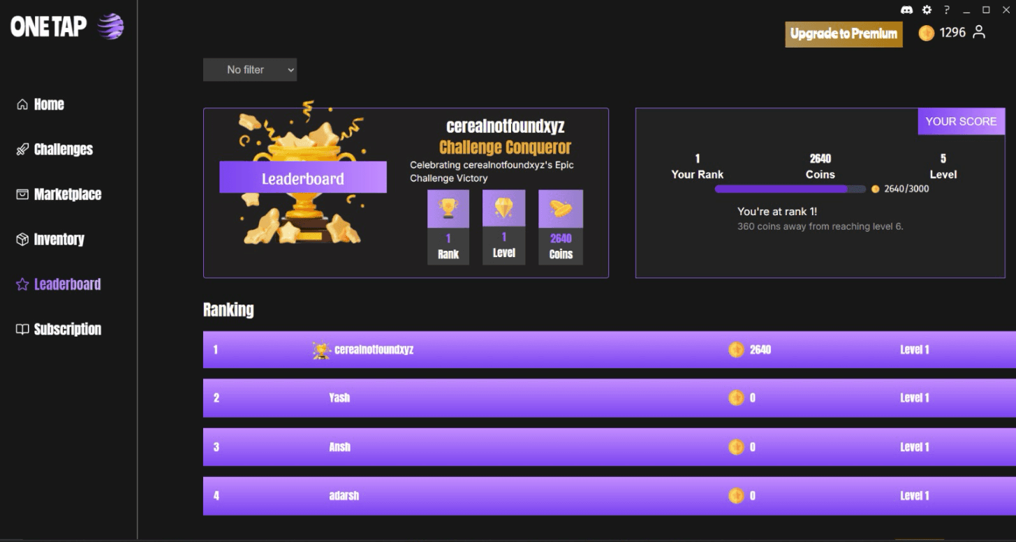 ONETAPP: Rewards Platform for Gamers – 5